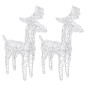 vidaXL LED-Rentiere 6 Stk. Mehrfarbig 240 LEDs Acryl vidaXL LED-Rentiere 6 Stk. Mehrfarbig 240 LEDs Acryl