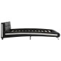 Bettgestell Schwarz Kunstleder 140×200 cm Bettgestell Schwarz Kunstleder 140×200 cm