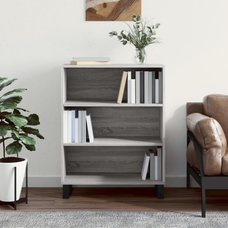 vidaXL Regalschrank Grau Sonoma 69,5x32,5x90 cm Holzwerkstoff vidaXL Regalschrank Grau Sonoma 69,5x32,5x90 cm Holzwerkstoff