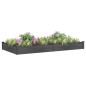 vidaXL Hochbeet mit Einsatz Grau 240x120x25 cm Massivholz Tanne vidaXL Hochbeet mit Einsatz Grau 240x120x25 cm Massivholz Tanne