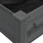 vidaXL Hochbeet mit Einsatz Grau 240x120x25 cm Massivholz Tanne vidaXL Hochbeet mit Einsatz Grau 240x120x25 cm Massivholz Tanne