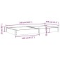 vidaXL Hochbeet mit Einsatz Grau 240x120x25 cm Massivholz Tanne vidaXL Hochbeet mit Einsatz Grau 240x120x25 cm Massivholz Tanne