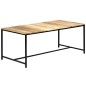vidaXL Esstisch 180 x 90 x 75 cm Massives Raues Mangoholz vidaXL Esstisch 180 x 90 x 75 cm Massives Raues Mangoholz