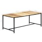 vidaXL Esstisch 180 x 90 x 75 cm Massives Raues Mangoholz vidaXL Esstisch 180 x 90 x 75 cm Massives Raues Mangoholz