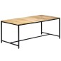 vidaXL Esstisch 180 x 90 x 75 cm Massives Raues Mangoholz vidaXL Esstisch 180 x 90 x 75 cm Massives Raues Mangoholz