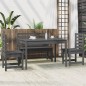 vidaXL 4-tlg. Garten-Essgruppe Grau Massivholz Kiefer vidaXL 4-tlg. Garten-Essgruppe Grau Massivholz Kiefer