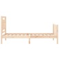 vidaXL Massivholzbett mit Kopfteil 90x190 cm vidaXL Massivholzbett mit Kopfteil 90x190 cm