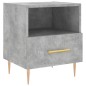 vidaXL Nachttisch Betongrau 40x35x47,5 cm Holzwerkstoff vidaXL Nachttisch Betongrau 40x35x47,5 cm Holzwerkstoff
