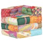 vidaXL Modularer Pouf Patchwork Stoff vidaXL Modularer Pouf Patchwork Stoff