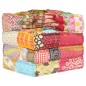 vidaXL Modularer Pouf Patchwork Stoff vidaXL Modularer Pouf Patchwork Stoff