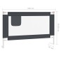vidaXL Kleinkind-Bettschutzgitter Dunkelgrau 120x25 cm Stoff vidaXL Kleinkind-Bettschutzgitter Dunkelgrau 120x25 cm Stoff