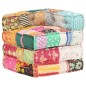 vidaXL Modularer Pouf Patchwork Stoff vidaXL Modularer Pouf Patchwork Stoff
