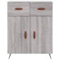 vidaXL Highboard Grau Sonoma 69,5x34x180 cm Holzwerkstoff vidaXL Highboard Grau Sonoma 69,5x34x180 cm Holzwerkstoff