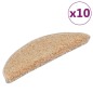 vidaXL Stufenmatten 10 Stk. 56x20 cm Creme vidaXL Stufenmatten 10 Stk. 56x20 cm Creme