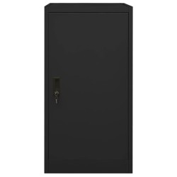 vidaXL Sattelschrank Schwarz 53x53x105 cm Stahl  