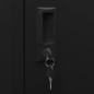vidaXL Sattelschrank Schwarz 53x53x105 cm Stahl vidaXL Sattelschrank Schwarz 53x53x105 cm Stahl