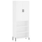 Highboard Weiß 69,5x34x180 cm Holzwerkstoff Highboard Weiß 69,5x34x180 cm Holzwerkstoff