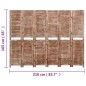 vidaXL 6-tlg. Raumteiler Braun 210x165 cm Massivholz Paulownia vidaXL 6-tlg. Raumteiler Braun 210x165 cm Massivholz Paulownia