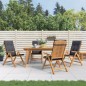 vidaXL Gartenstühle mit Kissen 4 Stk. Massivholz Teak vidaXL Gartenstühle mit Kissen 4 Stk. Massivholz Teak