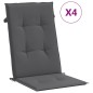 vidaXL Gartenstühle mit Kissen 4 Stk. Massivholz Teak vidaXL Gartenstühle mit Kissen 4 Stk. Massivholz Teak