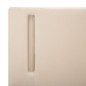 Bettgestell mit LED Cremeweiß und Dunkelgrau Stoff 100 x 200 cm Bettgestell mit LED Cremeweiß und Dunkelgrau Stoff 100 x 200 cm