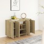 vidaXL Sideboard Sonoma-Eiche 120x41x75 cm Holzwerkstoff vidaXL Sideboard Sonoma-Eiche 120x41x75 cm Holzwerkstoff