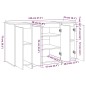 vidaXL Sideboard Sonoma-Eiche 120x41x75 cm Holzwerkstoff vidaXL Sideboard Sonoma-Eiche 120x41x75 cm Holzwerkstoff