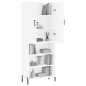Highboard Weiß 69,5x34x180 cm Holzwerkstoff Highboard Weiß 69,5x34x180 cm Holzwerkstoff