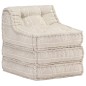 vidaXL Modularer Pouf Beige Stoff vidaXL Modularer Pouf Beige Stoff