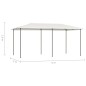 vidaXL Pavillon 3x6x2,6 m Creme 160 g/m² vidaXL Pavillon 3x6x2,6 m Creme 160 g/m²