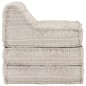 vidaXL Modularer Pouf Beige Stoff vidaXL Modularer Pouf Beige Stoff