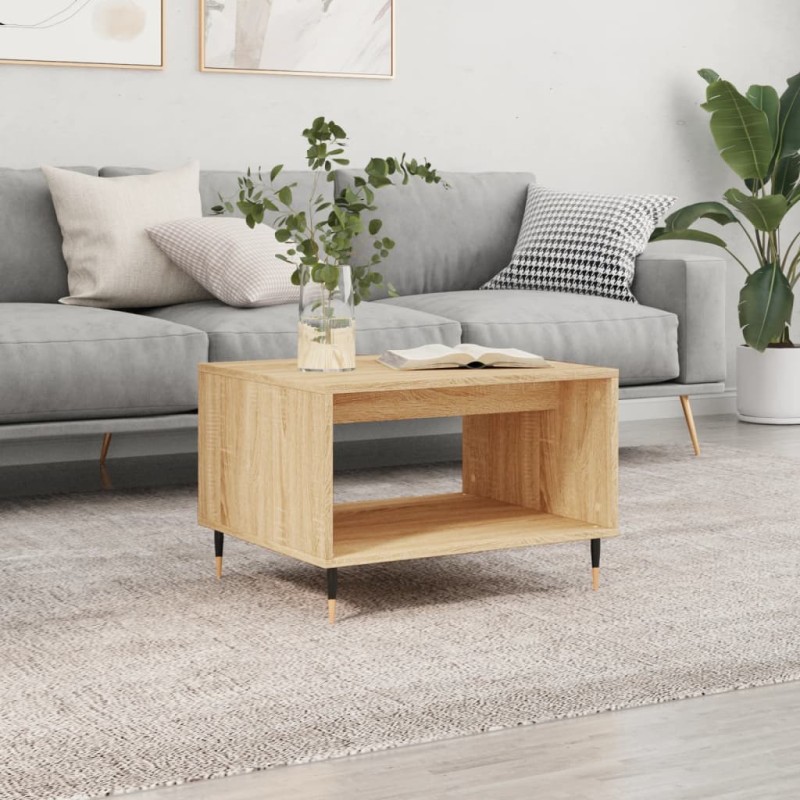 vidaXL Couchtisch Sonoma-Eiche 60x50x40 cm Holzwerkstoff vidaXL Couchtisch Sonoma-Eiche 60x50x40 cm Holzwerkstoff