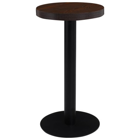 vidaXL Bistrotisch Dunkelbraun 40 cm MDF