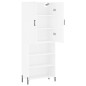 Highboard Weiß 69,5x34x180 cm Holzwerkstoff Highboard Weiß 69,5x34x180 cm Holzwerkstoff