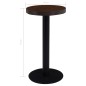 vidaXL Bistrotisch Dunkelbraun 40 cm MDF vidaXL Bistrotisch Dunkelbraun 40 cm MDF