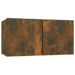 vidaXL TV-Wandschrank Räuchereiche 60x30x30 cm Holzwerkstoff