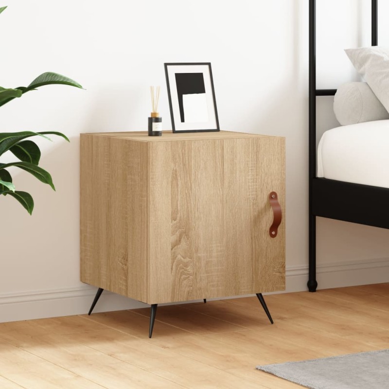 vidaXL Nachttisch Sonoma-Eiche 40x40x50 cm Holzwerkstoff vidaXL Nachttisch Sonoma-Eiche 40x40x50 cm Holzwerkstoff