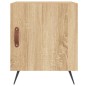 vidaXL Nachttisch Sonoma-Eiche 40x40x50 cm Holzwerkstoff vidaXL Nachttisch Sonoma-Eiche 40x40x50 cm Holzwerkstoff