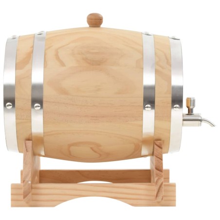 vidaXL Weinfass mit Hahn Kiefernholz Massiv 12 L