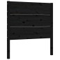 vidaXL Massivholzbett mit Kopfteil Schwarz 90x200 cm vidaXL Massivholzbett mit Kopfteil Schwarz 90x200 cm