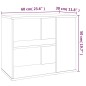 vidaXL Beistelltisch Grau Sonoma 60x30x50 cm Holzwerkstoff vidaXL Beistelltisch Grau Sonoma 60x30x50 cm Holzwerkstoff