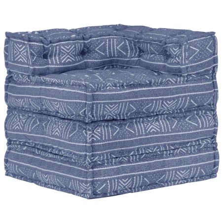 Modularer Pouf Indigo Stoff