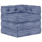 Modularer Pouf Indigo Stoff Modularer Pouf Indigo Stoff