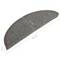 vidaXL Treppenmatten 15 Stk. Grau 56x17x3 cm vidaXL Treppenmatten 15 Stk. Grau 56x17x3 cm