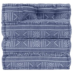 Modularer Pouf Indigo Stoff