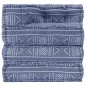 Modularer Pouf Indigo Stoff Modularer Pouf Indigo Stoff
