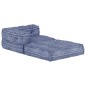 Modularer Pouf Indigo Stoff Modularer Pouf Indigo Stoff