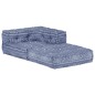 Modularer Pouf Indigo Stoff Modularer Pouf Indigo Stoff