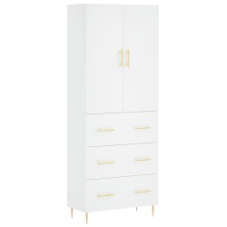 vidaXL Highboard Weiß 69,5x34x180 cm Holzwerkstoff