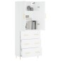 vidaXL Highboard Weiß 69,5x34x180 cm Holzwerkstoff vidaXL Highboard Weiß 69,5x34x180 cm Holzwerkstoff